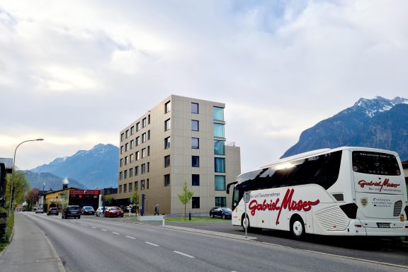 Aussenansicht Gruppenhotel Alpstadt Lifestyle in Bludenz