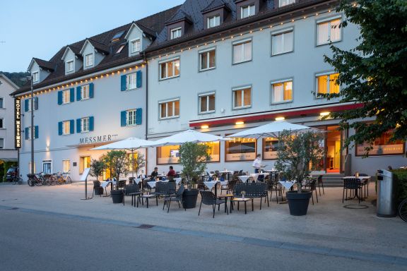 Aussenplätze Gruppenhotel Messmer, Bregenz 