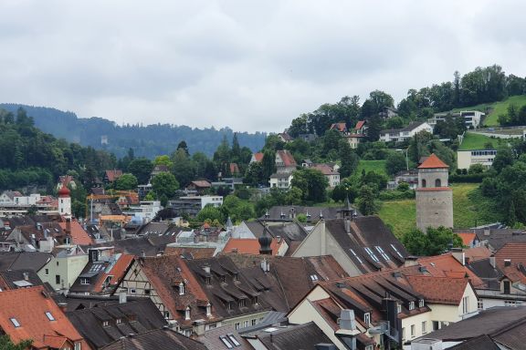 Aussicht von der Schattenburg, Feldkirch 