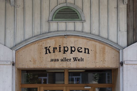 Eingang Krippenmuseum im Gütle in Dornbirn